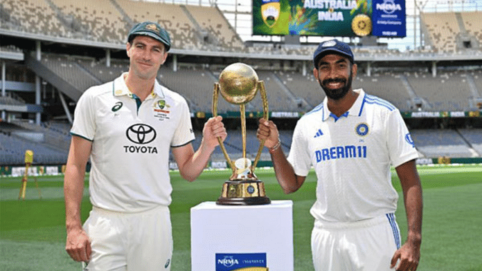 Pat Cummins and Jasprit Bumrah ahead of the Border-Gavaskar Trophy series. | @ICC/ X