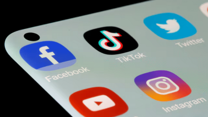 Facebook, TikTok, Twitter, YouTube and Instagram apps are seen on a smartphone in this illustration taken, 13 July 2021 | Dado Ruvic | Reuters
