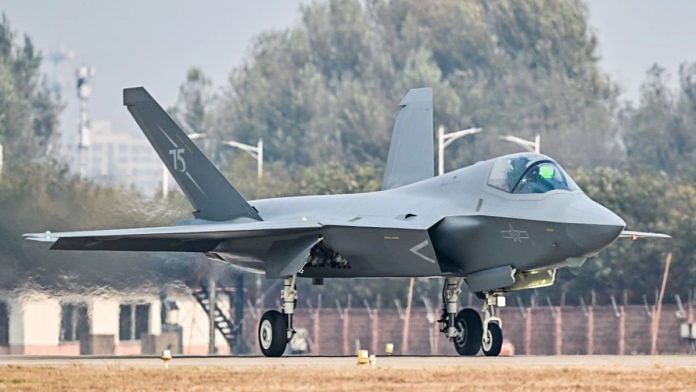 China's J-35A stealth fighter aircraft | X: @EK_Valensvek