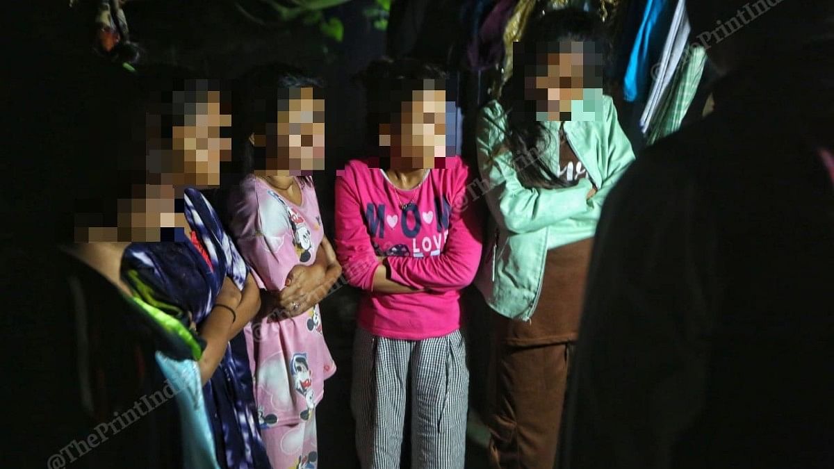 Police officials in conversation with rescued underage dancing girls | Praveen Jain | ThePrint