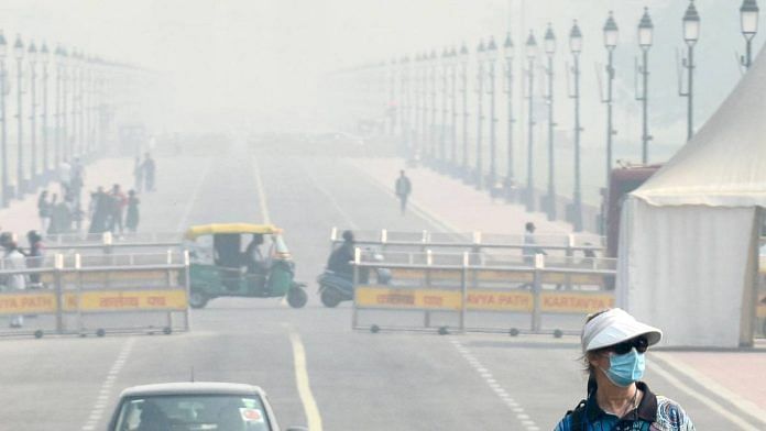 Dense smog in New Delhi this month | Photo: ANI