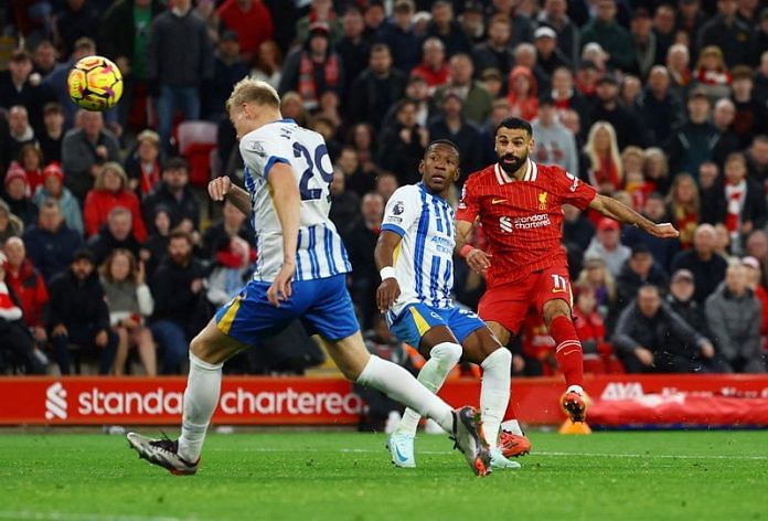 Soccer-Salah sends Liverpool top, Man City surrender long unbeaten run