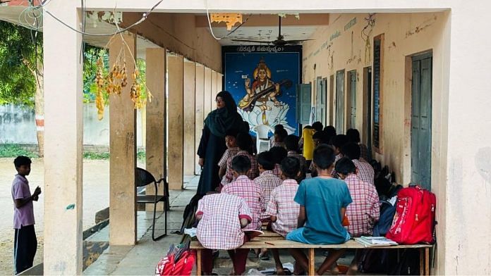 A class in progress at the residential school in Telangana's Sarvail | Vandana Menon | ThePrint