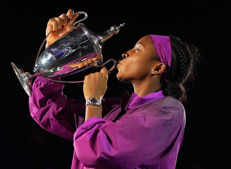 TennisGauff rides highs and lows to win first WTA Finals trophy