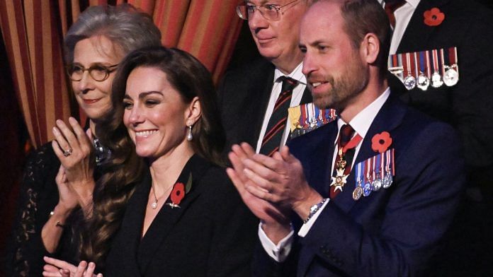 Britain's Catherine, Princess of Wales and Britain's Prince William, Prince of Wales attend 