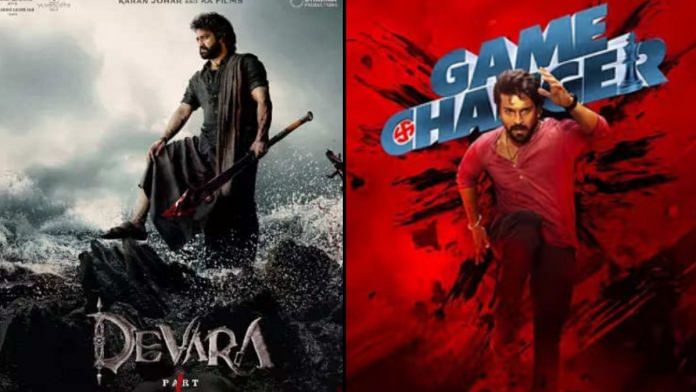 Posters of Jr NTR’s Devara and Ram Charan’s Game Changer