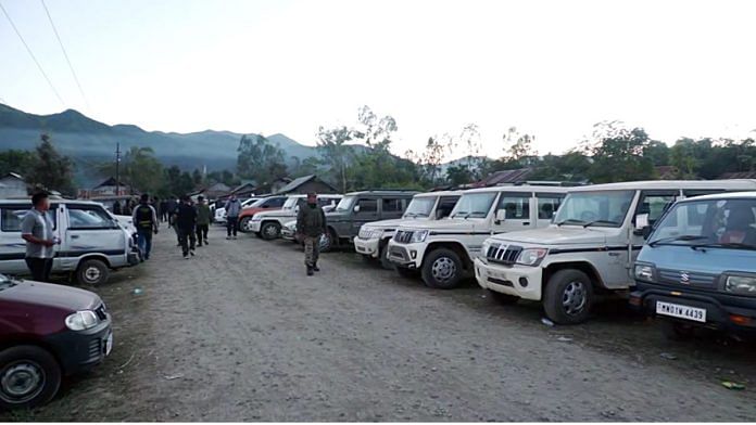 A view of a Manipur village after 11 suspected militants were killed in an encounter with CRPF on Monday. | ANI