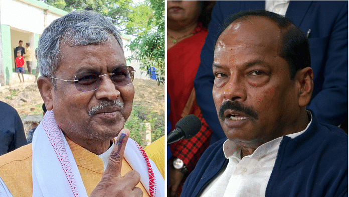 File photo of former Jharkhand chief ministers and BJP senior leaders Babulal Marandi and Raghubar Das | ANI