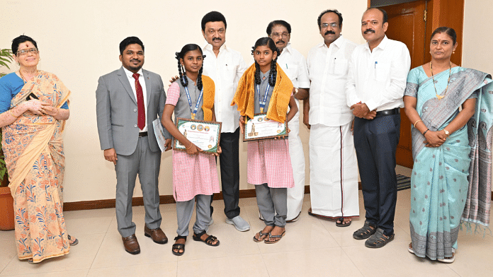 Tamil Nadu Chief Minister MK Stalin at an event during his visit to Virudhunagar | X/@CMOTamilnadu