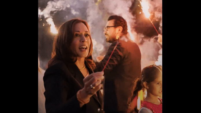 Screengrab from a video released by US Vice-President Kamala Harris on Diwali | X/@VP