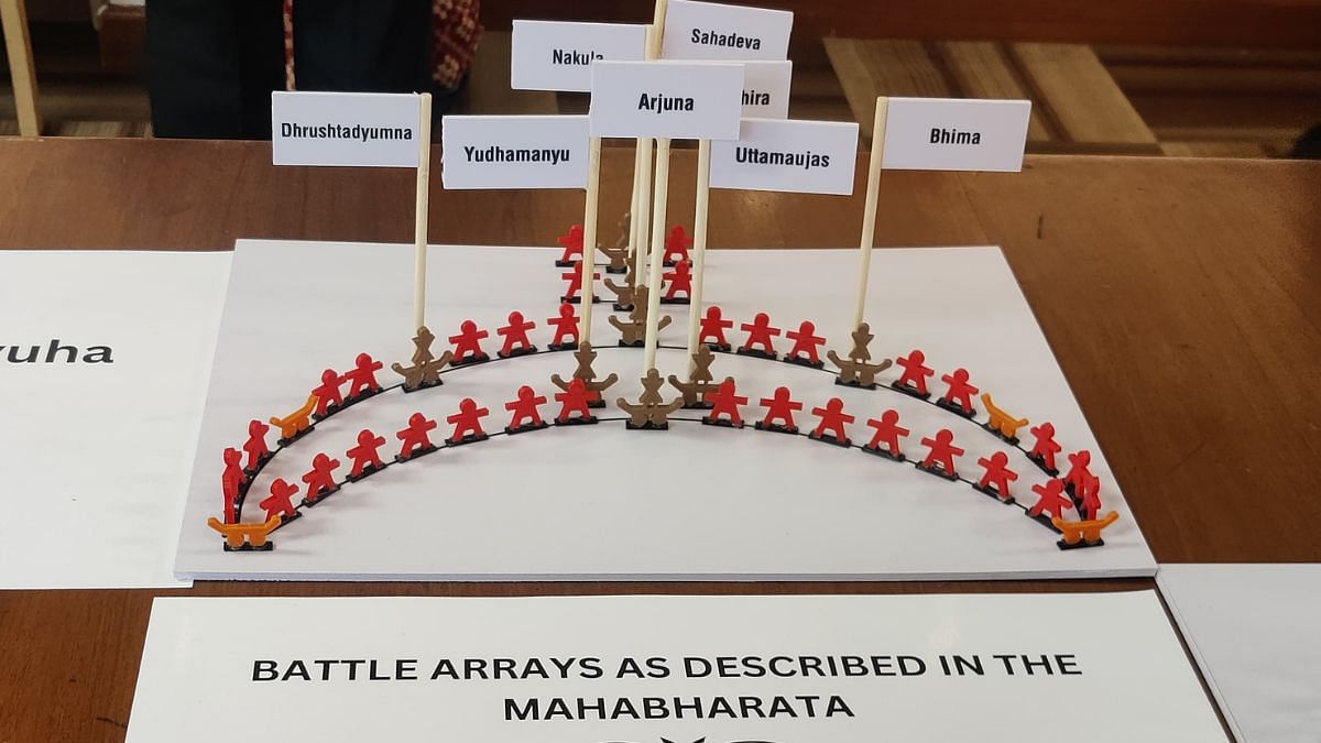 Ardha-Chandra-yuan, a military formation in the shape of a crescent moon formation, used in the Mahabharata war | Photo: Sakshi Mehra | ThePrint