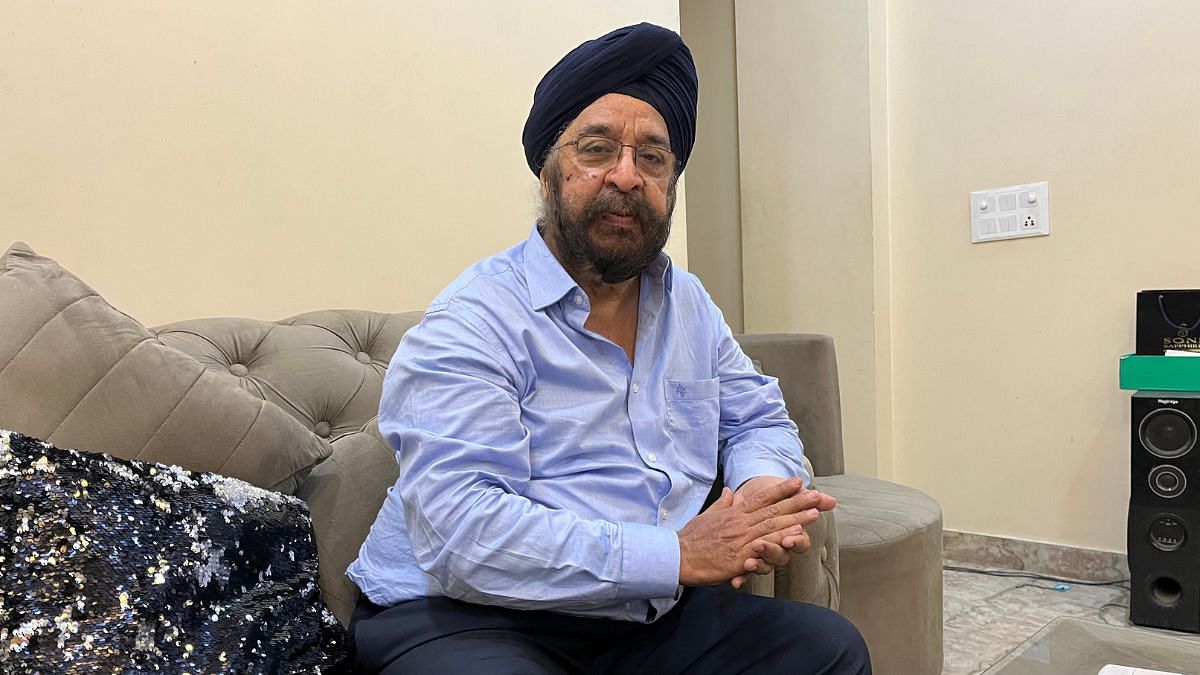 BS Vohra, head of the confederation of east Delhi RWAs turned environment activist, determined to make the central government take notice of Delhi’s pollution, at his home in East Krishna Nagar | Antara Baruah, ThePrint