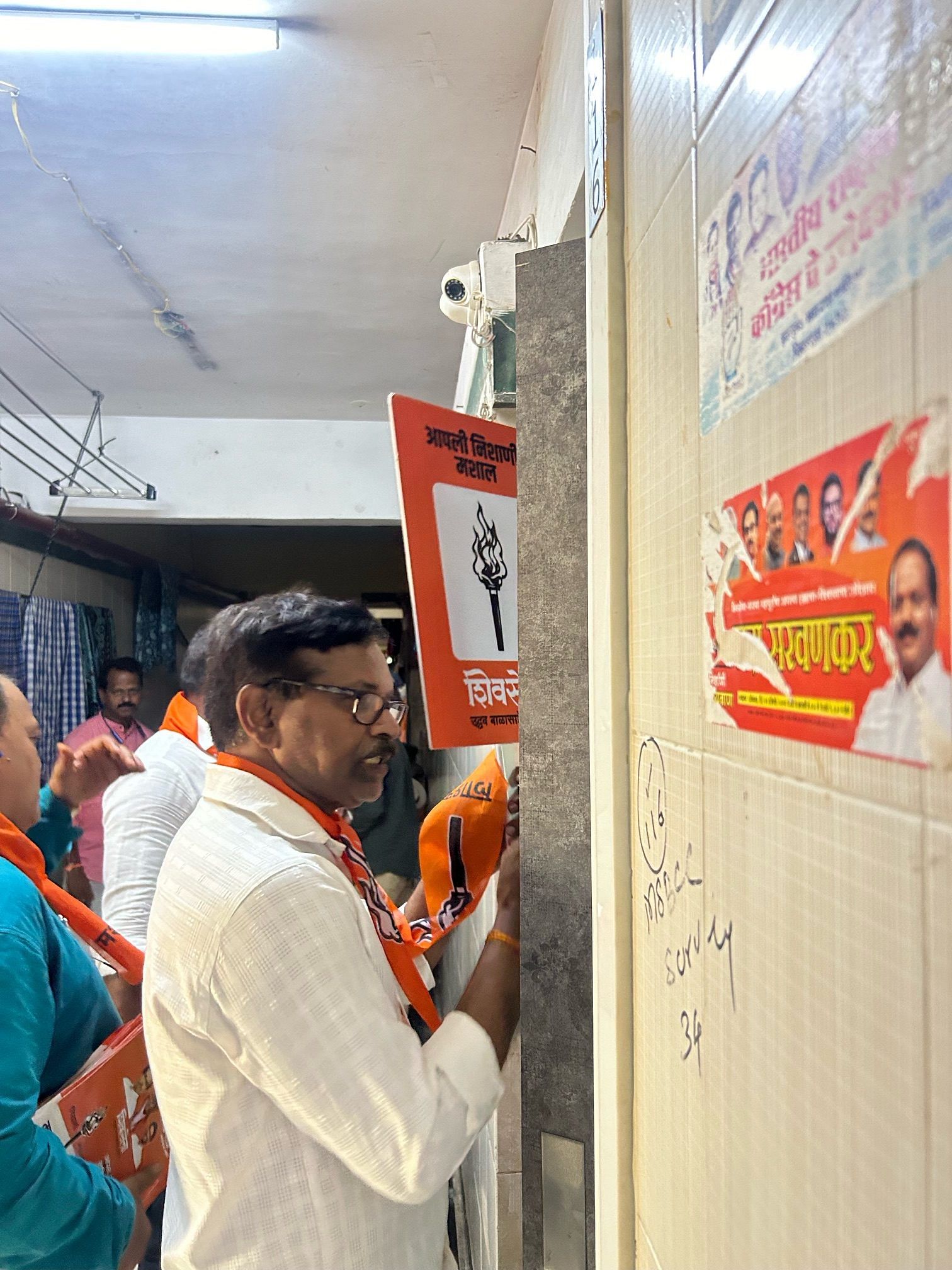 The building in Prabhadevi where the Shinde-led Shiv Sena and the Shiv Sena (UBT) campaigned a few days apart. | Manasi Phadke | ThePrint