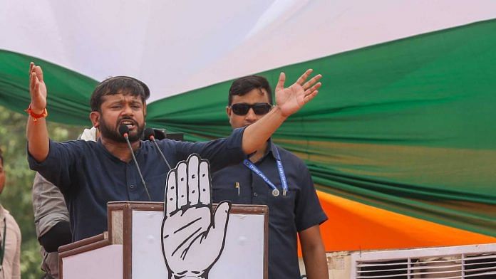 Kanhaiya Kumar at a campaign rally in Delhi in May | Suraj Singh Bisht | ThePrint