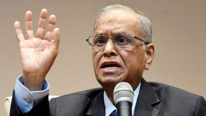 NR Narayana Murthy, who advocated for IAS officers to be hired from business school graduates