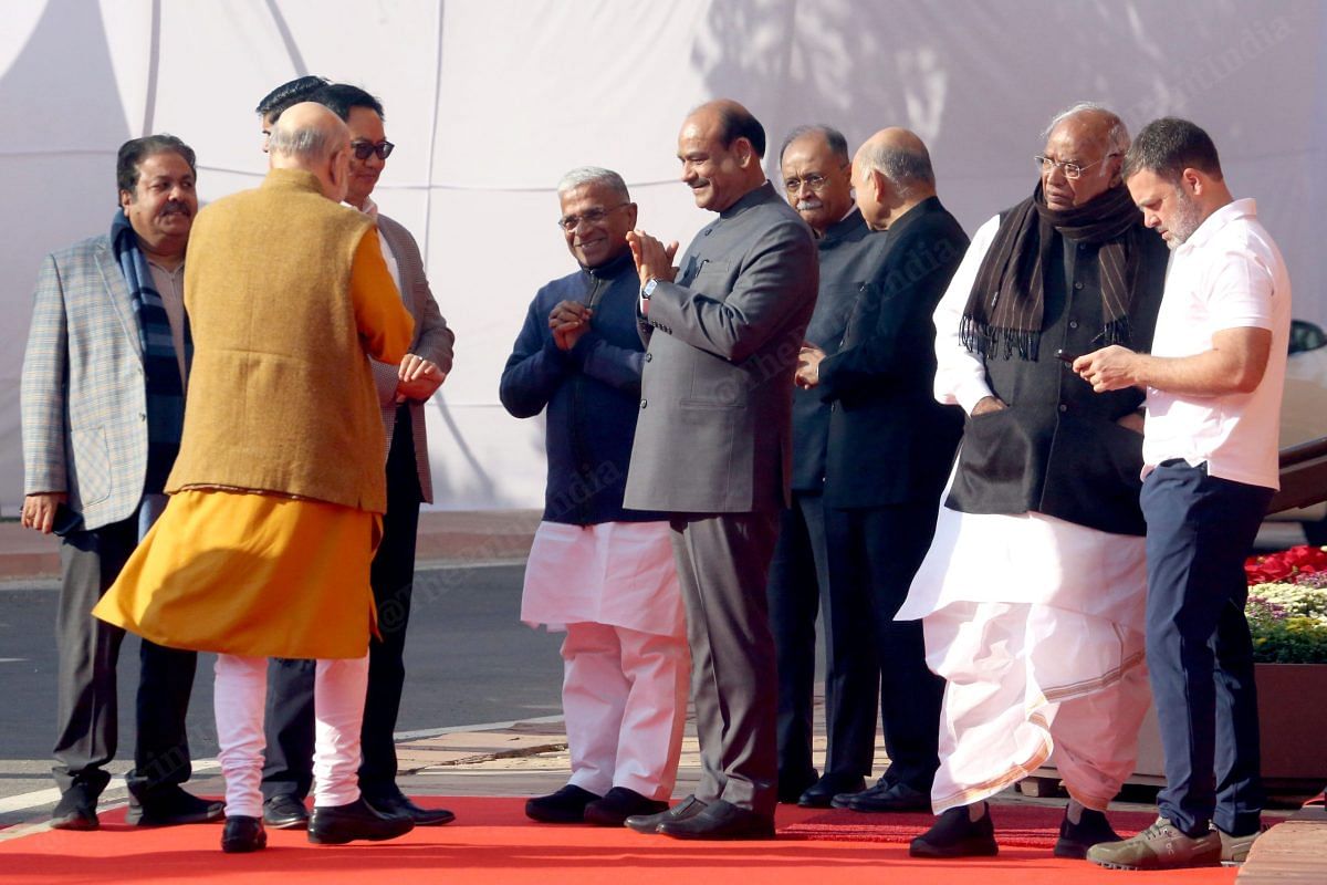 Prominent political leaders gathered at the Old Parliament House to commemorate the martyrs of 2001 Parliament attack | Praveen Jain | ThePrint 