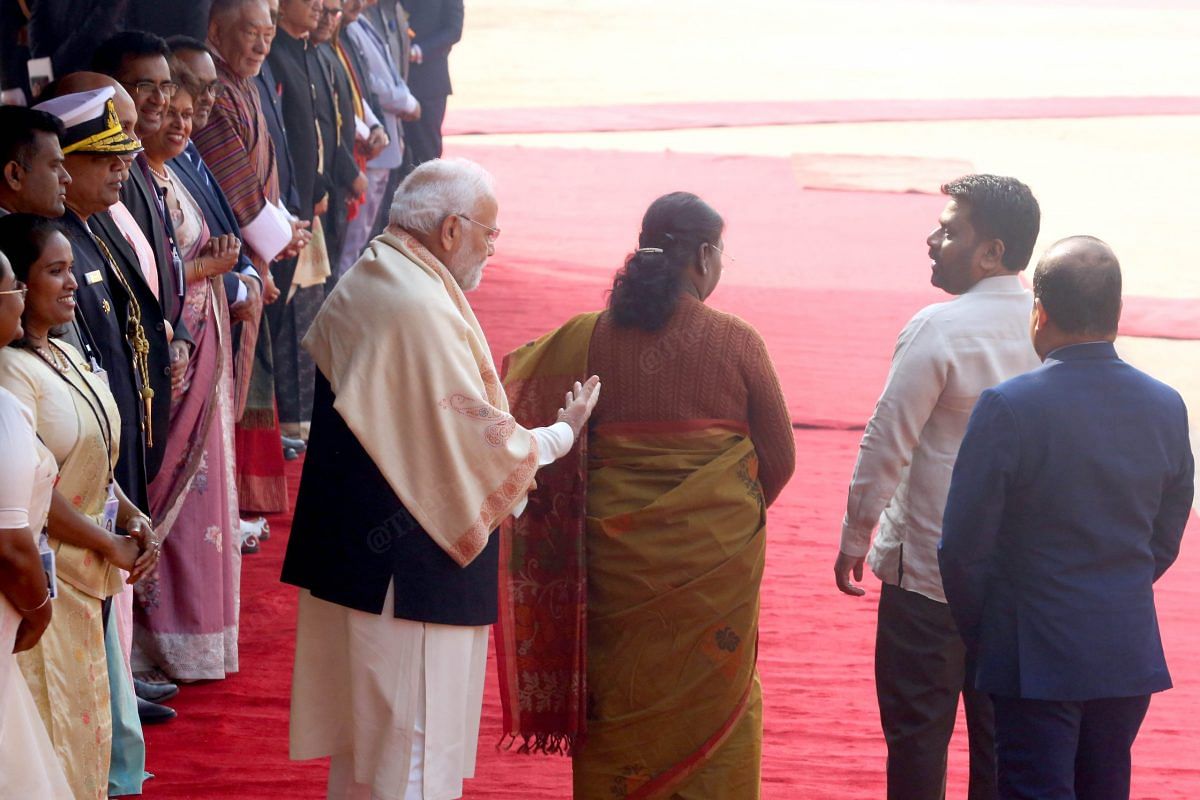 PM Modi accorded a warm welcome to the Sri Lankan president, saying that India is delighted that he chose New Delhi for his first state visit | Praveen Jain | ThePrint
