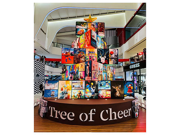 Tree of Cheer: A public art installation by DLF Malls & KNMA Celebration of Art, Community, and the Holiday Spirit