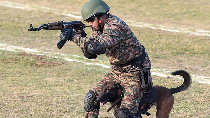 An army officer showcases his skill | Photo: ANI
