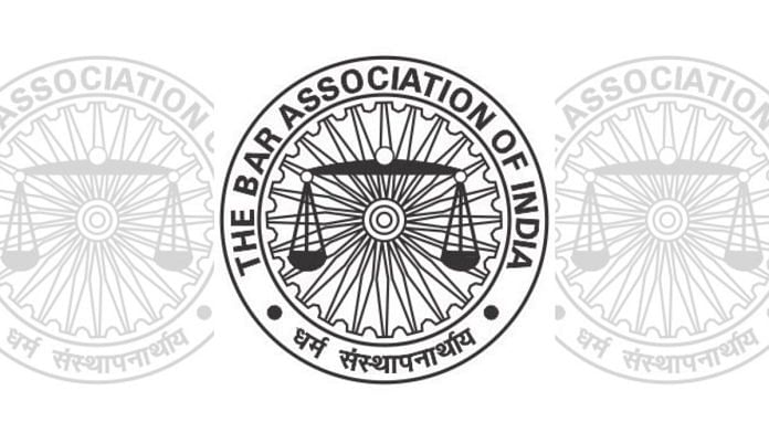 Bar Association of India issued statement Tuesday | X@BAI1959
