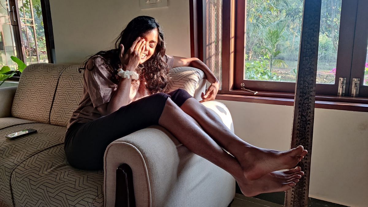 Actor Kani Kusruti at her house in Goa