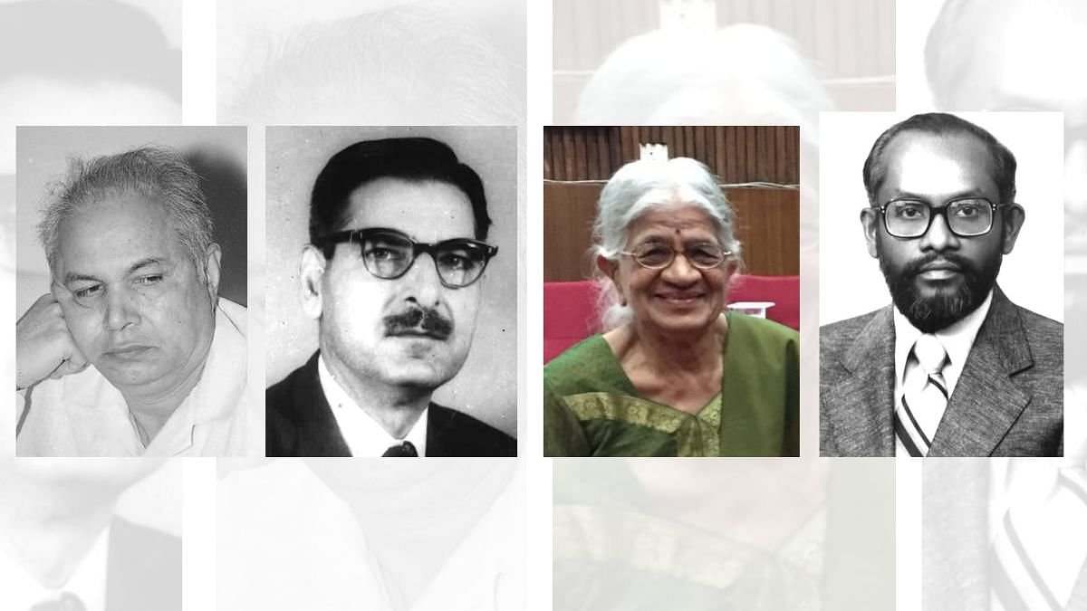 Profs Mohammad Shamim Jairajpuri, Nitya Anand, and Bimla Buti, and Dr Narayana Panicker Kochupillai.