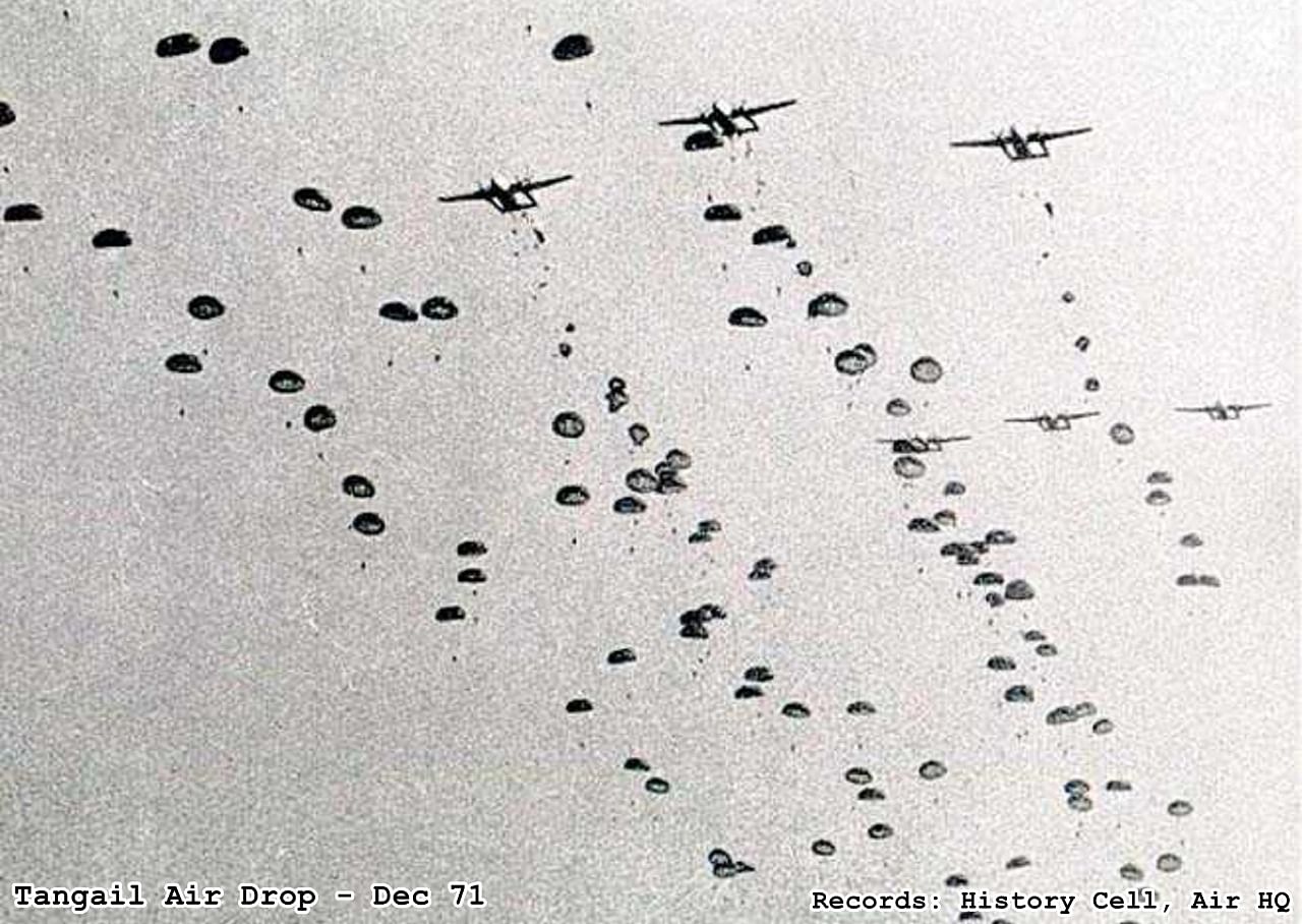 IAF 'Tangail drop' | X @IAF_MCC