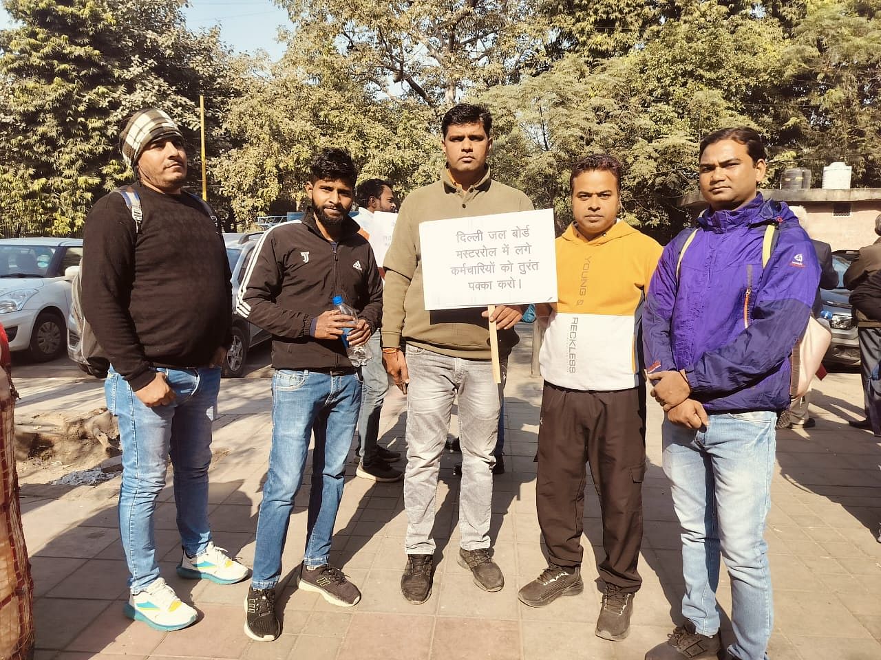 Protesters raising demands at protest site | Shubhangi Misra | ThePrint
