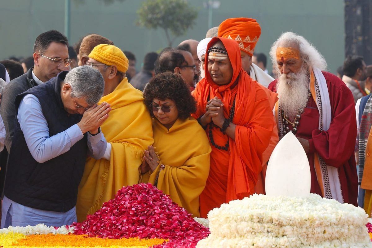 Railway Minister Ashwini Vaishnaw pays tribute to former prime minister Atal Bihari Vajpayee on his birth anniversary at Sadaiv Atal memorial | Photo: Suraj Singh Bisht | ThePrint