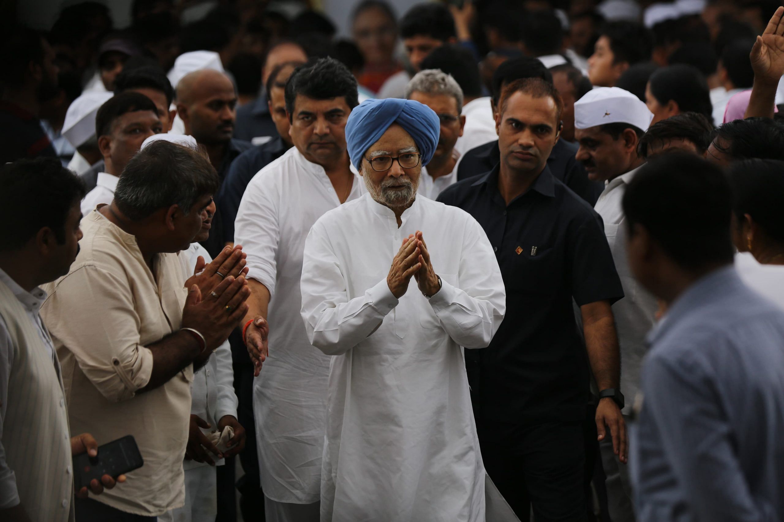 File photo of former prime minister Manmohan Singh at AICC HQ on 21 july 2019- I Suraj Singh Bisht | ThePrint