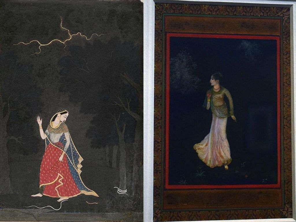 Abhisarika miniature paintings 