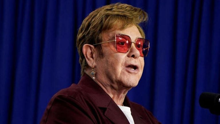British singer Elton John says he has lost his eyesight
