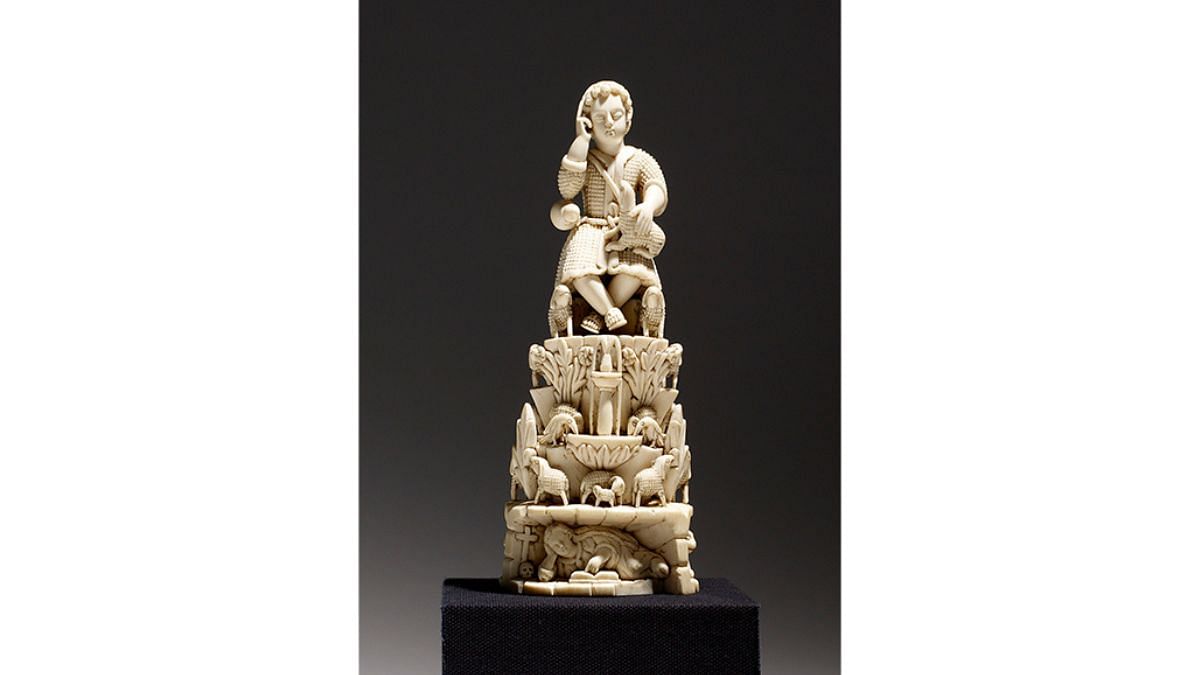 The Christ Child as Good Shepherd, Goa, India, 17th century, Ivory. Image courtesy of The Walters Art Museum, Baltimore