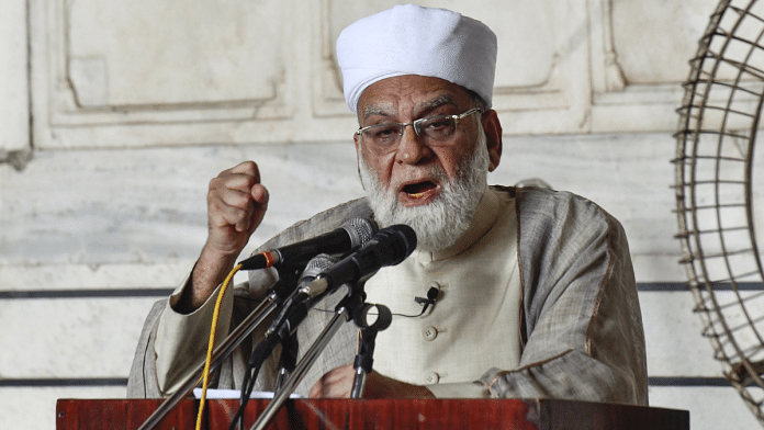 File photo of Shahi Imam of Jama Masjid Syed Ahmed Bukhari | ANI