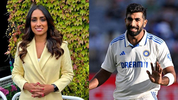 File photos: Commentator and former England cricketer Isa Guha, and Indian fast bowler Jasprit Bumrah | X: @isaguha, @ICC