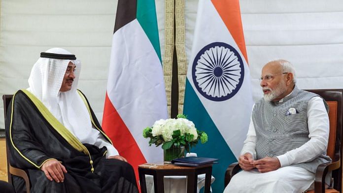 File photo: PM Narendra Modi met Crown Prince of Kuwait, Sheikh Sabah Khaled Al-Hamad Al-Mubarak Al-Sabah, in new York in September 2024 | ANI