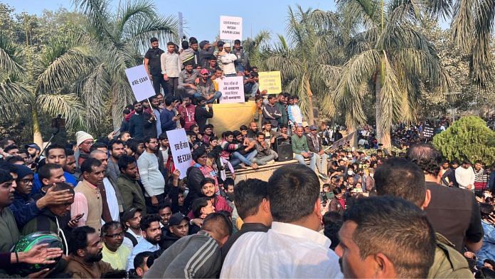 BPSC aspirants staging a protest in Patna | By special arrangement