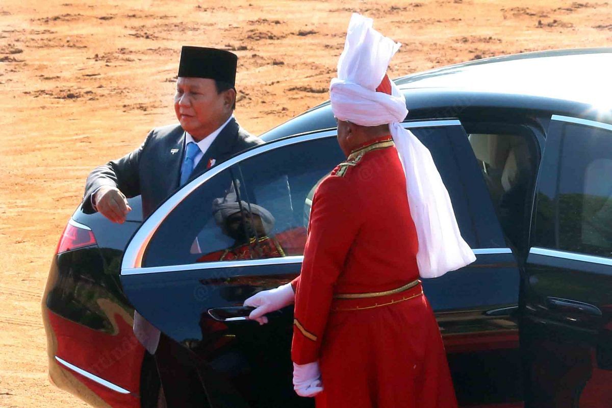 Prabowo arrives at Rashtrapati Bhawan | Praveen Jain | ThePrint