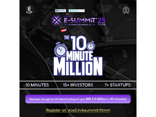 IIT Bombay E-Cell's The Ten Minute Million (TTMM) - The Iconic On-Spot Funding Event - Is Here, Bigger Than Ever