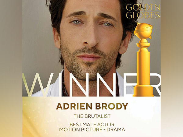 Adrien Brody clinches first Golden Globe for 'The Brutalist' at 2025 awards