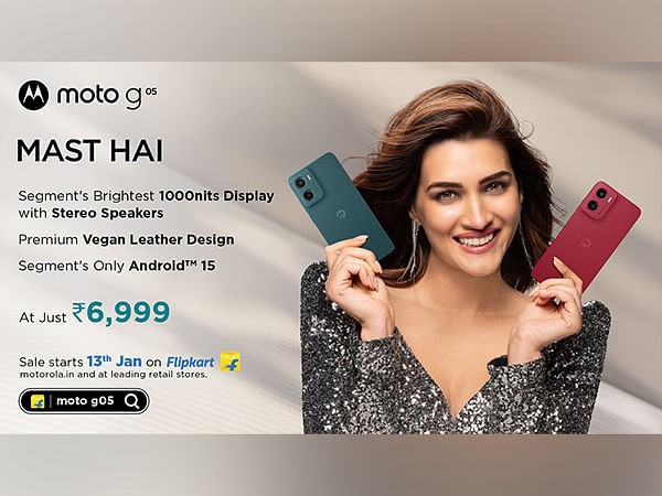 Motorola Launches moto g05 With Segments Brightest Display, Vegan Leather Design, & Android™ 15, at Just Rs6,999