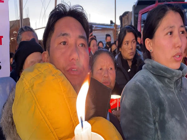 Dharamshala: Tibetans in-exile hold candlelight vigil to express solidarity with victims of Tibet's earthquake 