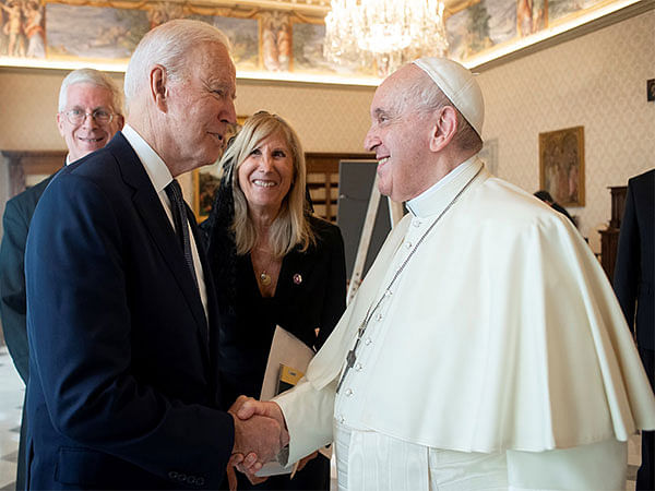 US President Biden awards Pope Francis the Presidential Medal of Freedom with Distinction
