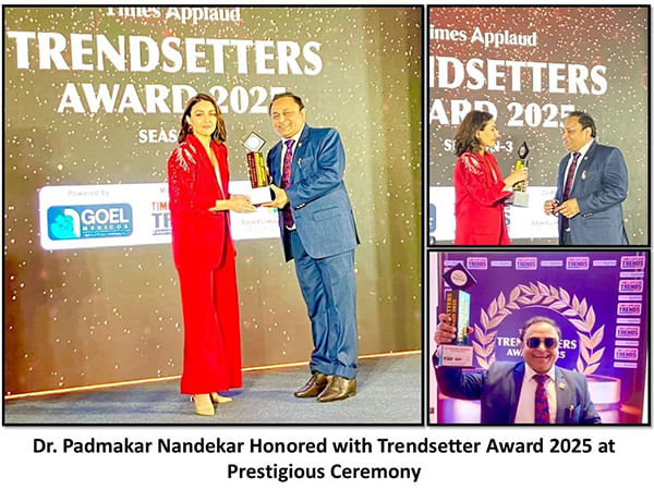 Dr. Padmakar Nandekar Honored with Trendsetter Award 2025 at Prestigious Ceremony
