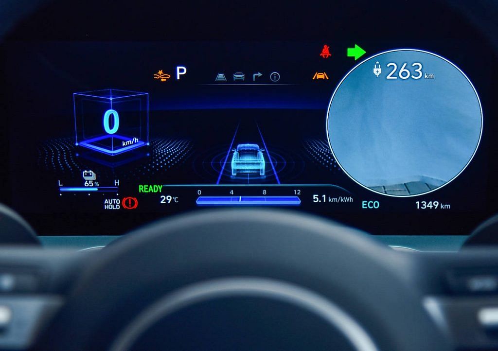 Creta EV digital cluster 