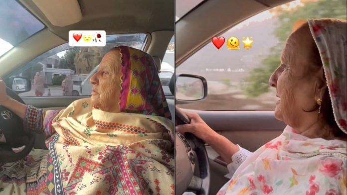 Screengrabs from Ali’s Instagram of Kazmi driving in Pakistan | Instagram