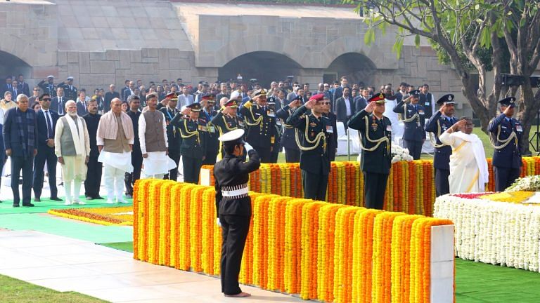 Glimpses from Rajghat: Leaders gather to pay tribute to Mahatma Gandhi on Martyrs’ Day