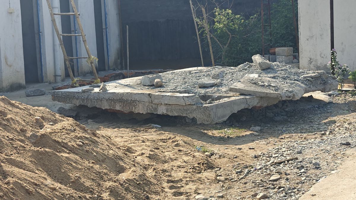 वह टैंक जिससे मुकेश चंद्राकर का शव बरामद किया गया | फोटो: मयंक कुमार/दिप्रिंट