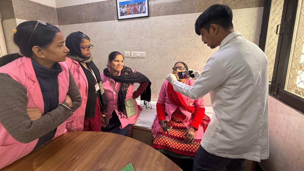 ASHA workers being trained at an AIIMS primary healthcare centre in Delhi's Pitampura | Mrinalini Dhyani | ThePrint 