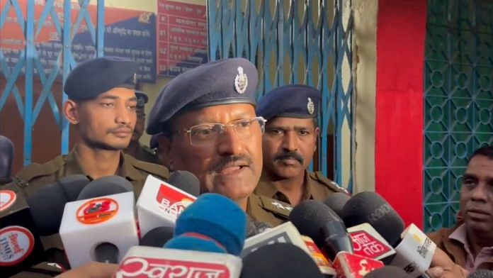 Sanjeev Sinha, RPF Durg in-charge, briefing media, Saturday | By special arrangement